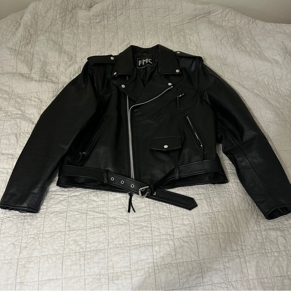 Black Leather Motorcycle Jacket